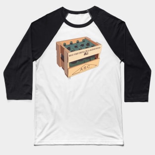 Hand Drawn New Zealand Crate - Green Baseball T-Shirt